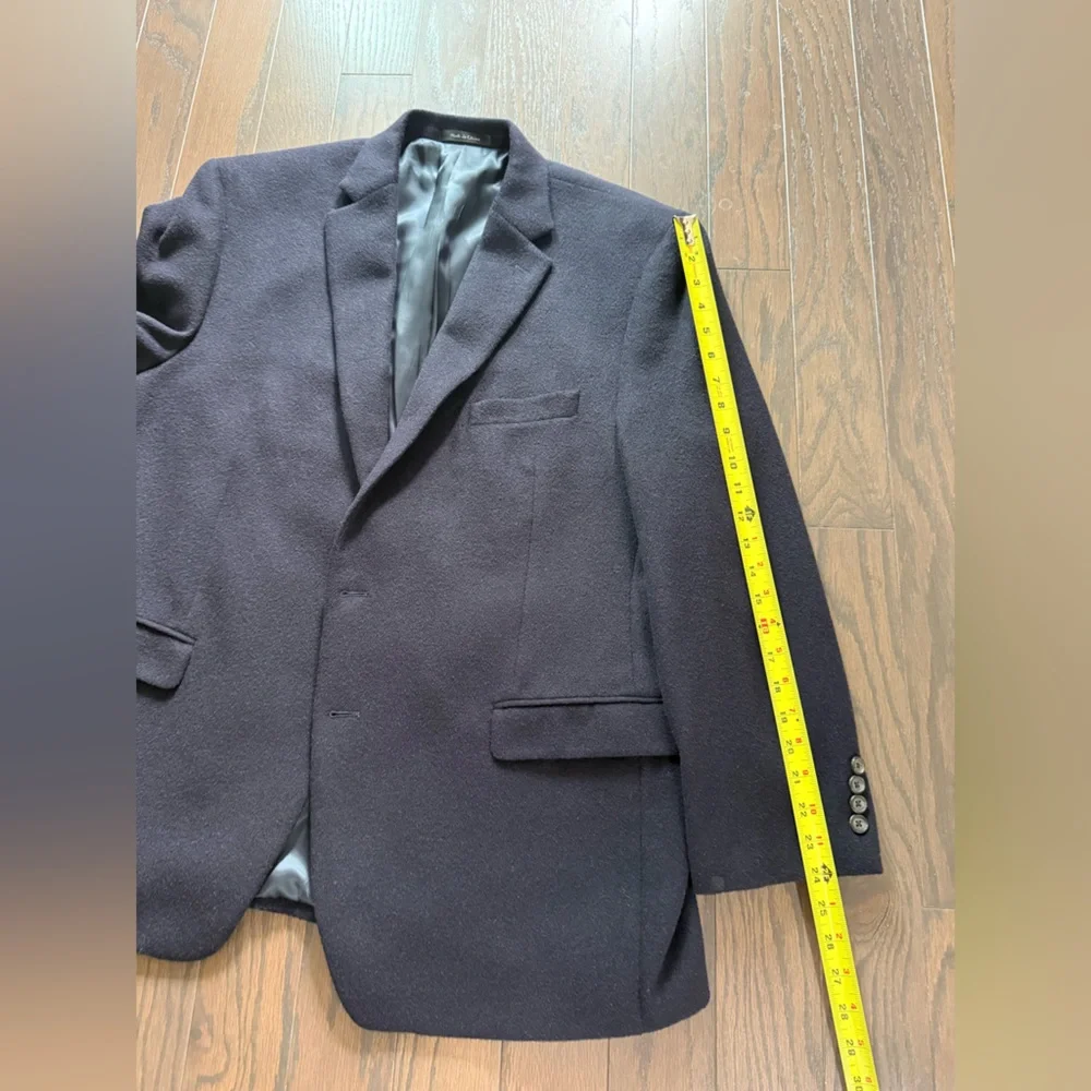 RALPH LAUREN 100% Camel Hair 2 button Classic Blue Sport Coat Size 48R